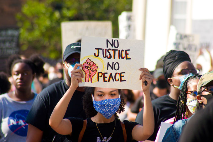 George Floyd Protest - No Justice No Peace