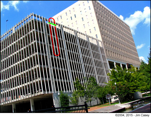 The Central Bank parking deck is a public safety hazard