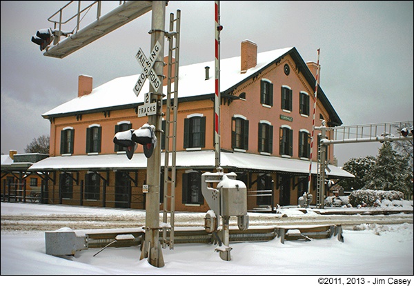 Huntsville Depot In The Snow 2011