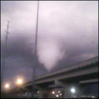 A rogue tornado in Huntsville's Five Points district in 2010