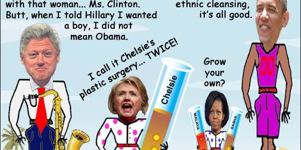 The Clinton's and Obama's practice test tube engineering