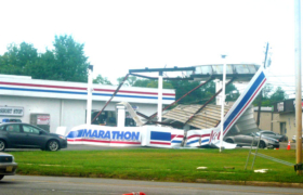 Storms Reeks Havoc In Downtown Huntsville