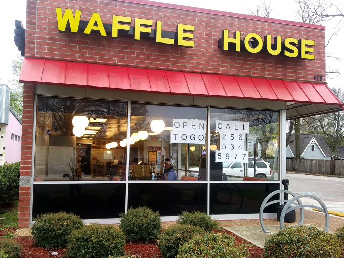 Corona Virus - The Waffle House in Five Points is taking carryout orders.