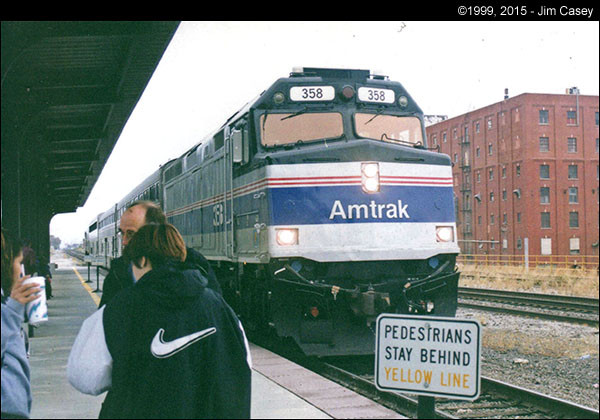 Ready to depart OKC by Amtrak