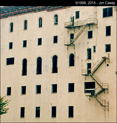 A building battered in the OKC bombing.