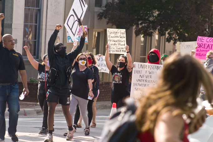 George Floyd Protest - Hands Up