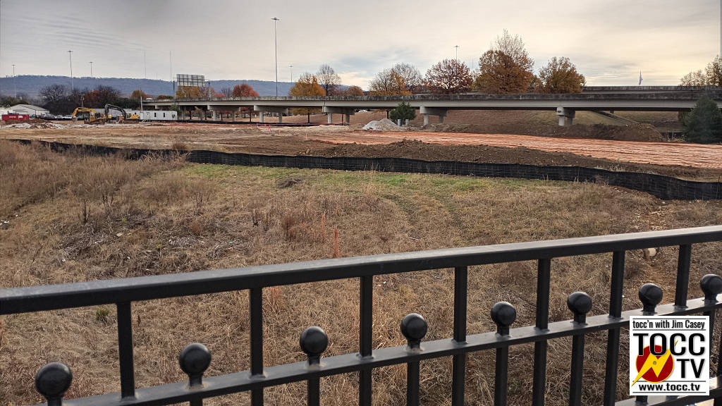 Site preparation for Huntsville City bus station expansion is underway where the Sherman concrete plant was previously located on Church Street.