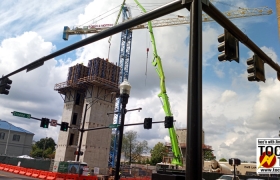 Huntsville - Downtown Snarlie - Construction boom in Huntsville clutters the skyline