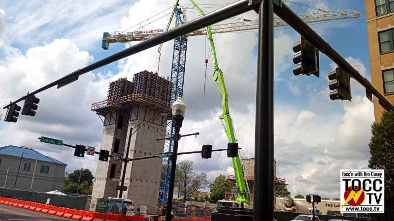 Huntsville - Downtown Snarlie - Construction boom in Huntsville clutters the skyline