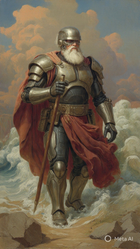 Robo Moses getting ready to part the ICE in Minneapolis. (AI)2026 - Jim Porter Casey