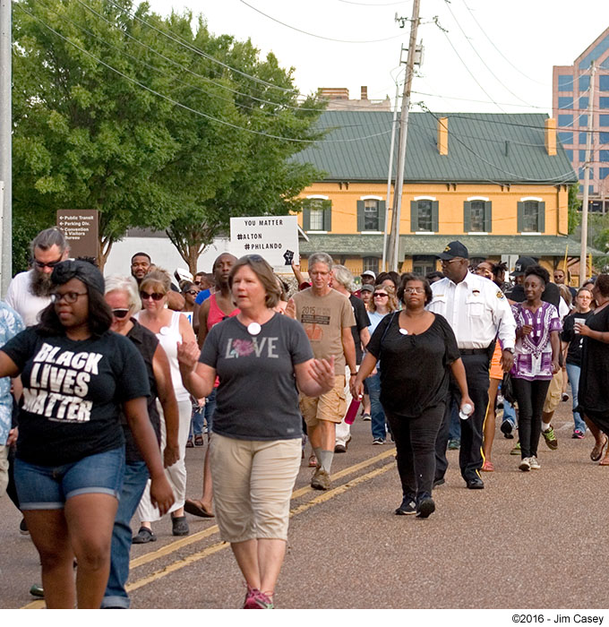 Black Lives Matter march heads down Church St. in Huntsville.
