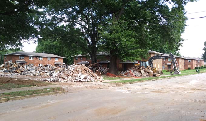 Mason Court Razed