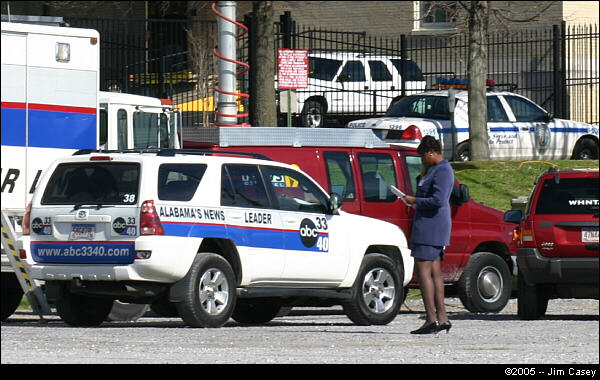 The job of reporting such an important case is taken seriously. With correspondents inside, reporters on the outside stay in constant contact with their organization.